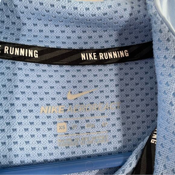 Nike Women's AeroReact Hybrid Half Zip Running Jacket Blue Size XS - Picture 3 of 11